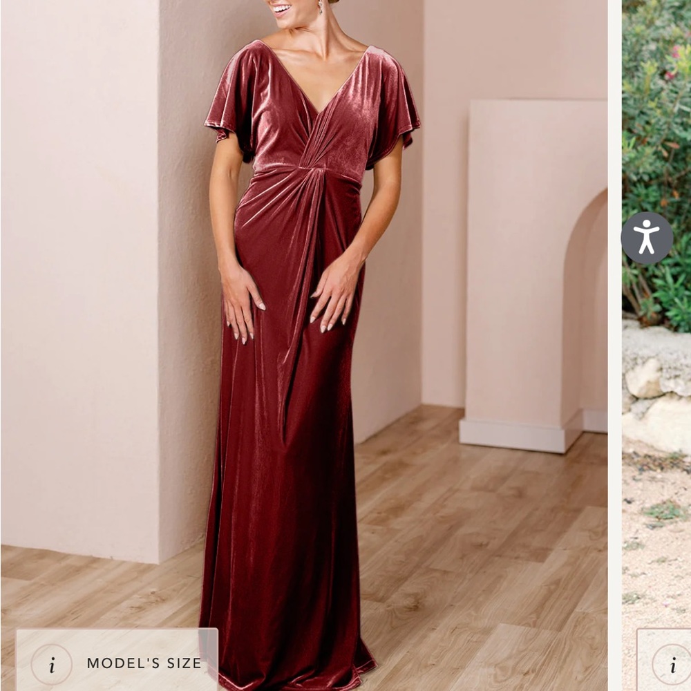 Reverly Gwen Velvet Bridesmaid Dress